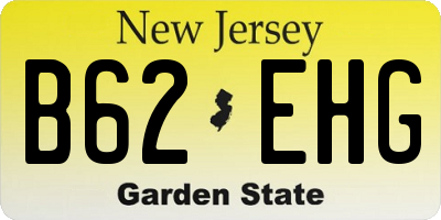 NJ license plate B62EHG
