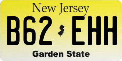 NJ license plate B62EHH