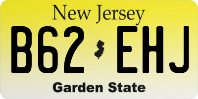 NJ license plate B62EHJ