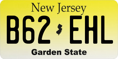 NJ license plate B62EHL