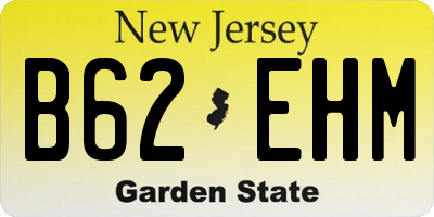 NJ license plate B62EHM