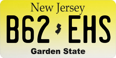 NJ license plate B62EHS