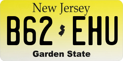 NJ license plate B62EHU