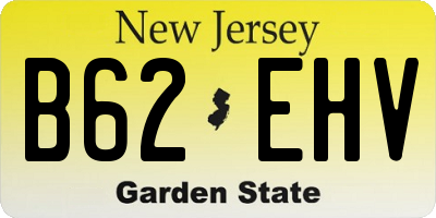 NJ license plate B62EHV