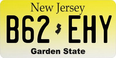 NJ license plate B62EHY