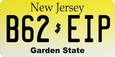 NJ license plate B62EIP