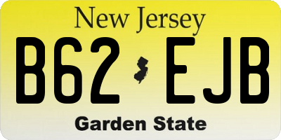 NJ license plate B62EJB