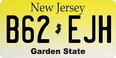 NJ license plate B62EJH