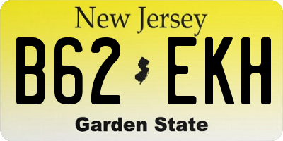 NJ license plate B62EKH