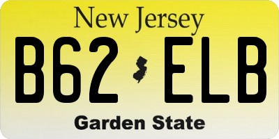 NJ license plate B62ELB