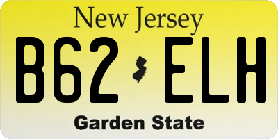 NJ license plate B62ELH