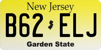NJ license plate B62ELJ