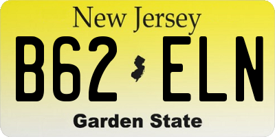 NJ license plate B62ELN