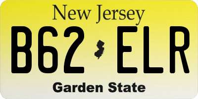 NJ license plate B62ELR