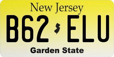 NJ license plate B62ELU