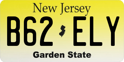 NJ license plate B62ELY