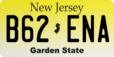 NJ license plate B62ENA