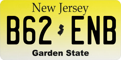 NJ license plate B62ENB
