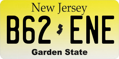 NJ license plate B62ENE