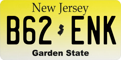 NJ license plate B62ENK