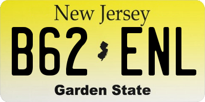 NJ license plate B62ENL