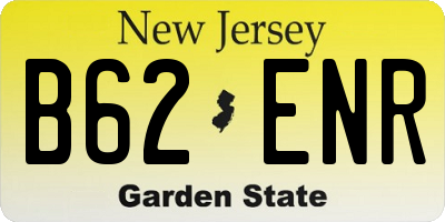 NJ license plate B62ENR