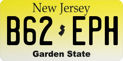 NJ license plate B62EPH