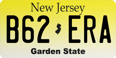 NJ license plate B62ERA