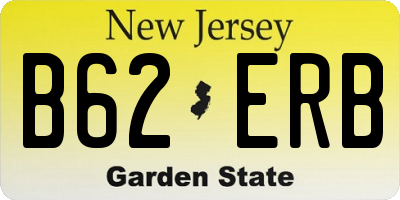 NJ license plate B62ERB