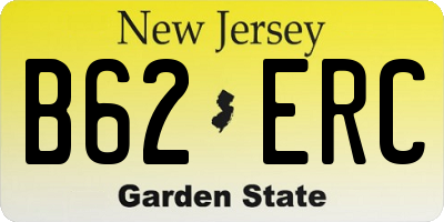 NJ license plate B62ERC