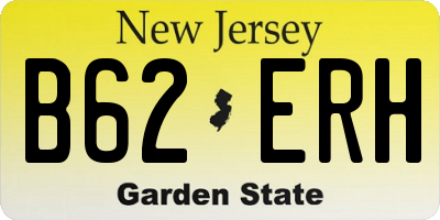 NJ license plate B62ERH