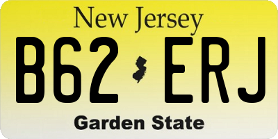 NJ license plate B62ERJ