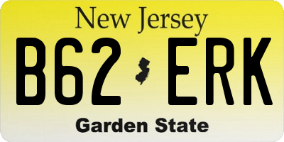 NJ license plate B62ERK