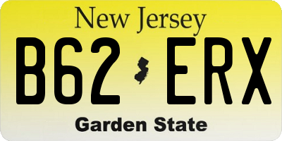 NJ license plate B62ERX