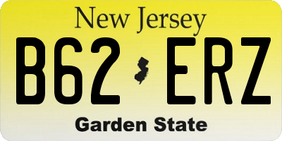 NJ license plate B62ERZ