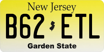 NJ license plate B62ETL