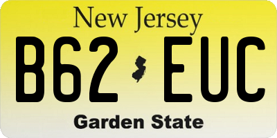 NJ license plate B62EUC