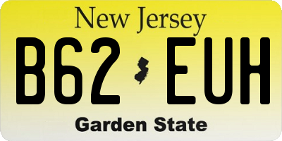 NJ license plate B62EUH