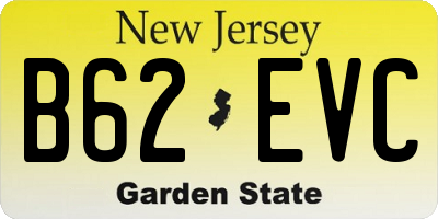 NJ license plate B62EVC