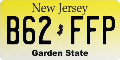 NJ license plate B62FFP