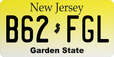 NJ license plate B62FGL