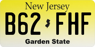 NJ license plate B62FHF
