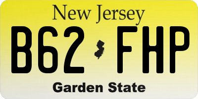 NJ license plate B62FHP