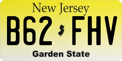 NJ license plate B62FHV