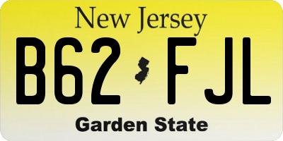 NJ license plate B62FJL