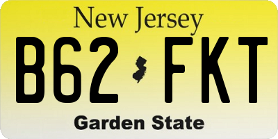 NJ license plate B62FKT