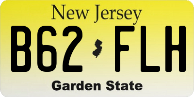 NJ license plate B62FLH
