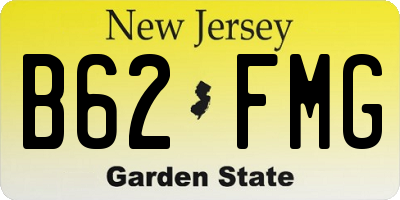 NJ license plate B62FMG