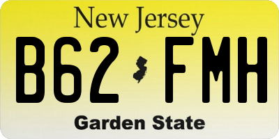 NJ license plate B62FMH