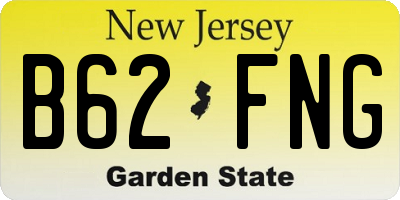 NJ license plate B62FNG
